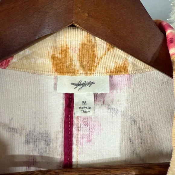 J. Jill Women’s Tan and Floral Corduroy Long Sleeve Blazer - Picture 2 of 9